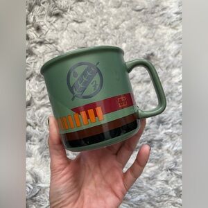 Star Wars Universal Studios Green Mug with Cream Rim